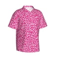 thumbnail image 2 of Daiia Leopard Hawaiian Shirt for Men Gentle Cotton Regular Short Sleeve Casual-Small, 2 of 9