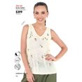 thumbnail image 3 of Blusa Tejida Sin Mangas Bordado con Flores Devendi Denim Co. 216-60, 3 of 3