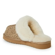 Fireside By Dearfoams Womens Sydney Genuine Shearling Scuff Slipper
