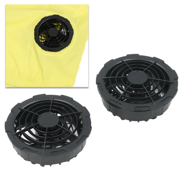 Ventilador de Chalecos de Enfriamiento, Ventilador de ROPA CON AIRE ACONDICADADO 12V 2 PCS DISIPACIÓN DE CALOR EFICIENTE PARE REMPLAZO