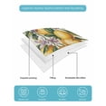 thumbnail image 5 of Lemon Twin XL Size Down Alternative Comforter,Lightweight Comforter Quilt Bedding Set with Pillow Shams Summer Vintage Yellow Fruits Italy Blue Textured All Seasons Bed Comforter Duvet Insert 68"x98", 5 of 7