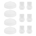 thumbnail image 2 of Reemplazo de piezas de potencia de pecho, 6 pcs válvulas de pato 4 pcs membrana de silicona segura pediendo fugas para la lactancia materna, 2 of 7