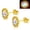Aurora, variant on Aurora Borealis Glass Button Stud Stainless Steel Earrings