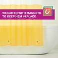 thumbnail image 4 of TOWN & COUNTRY PLAY Ciara Mod Colorblock Clear 100% PEVA Shower Curtain Liner with Anti-Rust Grommets, Waterproof, Mold & Mildew Resistant, Clear/Yellow, 70"x72", 4 of 5
