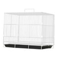 thumbnail image 3 of Jaula de para pájaros, soporte de madera para percha, ahorra espacio, fácil de limpiar, jaula para pájaros y dispensador de agua para agapornis blanco 345x255x33cm, 3 of 10