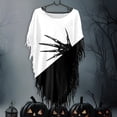 thumbnail image 2 of HNMKIU Shoulder Shawl Wrap Women Women’s Halloween Print Smock Cape Top Flowing Batwing Sleeve Unlined Oversized Shawl Wraps Light Blue,XXXL, 2 of 5