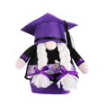thumbnail image 1 of Maojin Toy Story Juguetes Graduation Season Wearing Glasses Purple Bachelor Hat Faceless Doll Decoration, 1 of 2