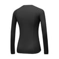 thumbnail image 4 of TYGHBN Women's Sports Shirt Long Sleeve Running Shirt Thermal Autumn Winter Pullover Tops Training Fitness Long Sleeve Shirts with Thumb Holes for Sports Running Fitness Thermals Men Thermal Tops, 4 of 5