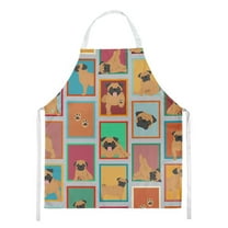 Lots of Apricot Pug Apron 27 in x 30 in