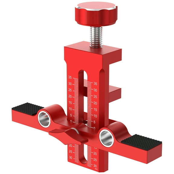 HKJUNFEI Aluminum Alloy Cabinet Door Installation Jig Sturdy Door Installation Positioner for Making Cabinet Projects