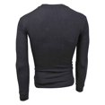 thumbnail image 4 of Men's Black Thermal Long Sleeve Crew Neck Top Size XL, 4 of 5