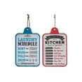thumbnail image 1 of Hanging Metal Wall Sign (Kitchen/Laundry Schedule) (Asstd) - Set of 2, 1 of 1