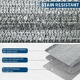 thumbnail image 3 of 3x5 Area Rug, Washable Rug for Bedroom Braided Printed Throw Mat, Living Room Area Rug Non Slip Stain Resistant Small Dining Room Rug, Rustic Accent Small Carpet for Entryway Home Decor, Grey, 3 of 9
