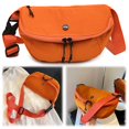 thumbnail image 3 of Riñonera para Mujer Y Hombre Con Correa Ajustable Nailon Sólido El Pecho () Naranja, 3 of 4