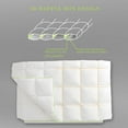 thumbnail image 6 of Kasentex Warm Premium White Goose Down Comforter - All Season - 100% Cotton Fabric, Hypoallergenic, Duvet Insert w/Green Piped Edge, White, King Size, 6 of 6