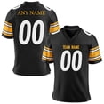 thumbnail image 3 of Camiseta de fútbol americano personalizada de los Pittsburgh Steelers con nombre y número de equipo impresos a medida, regalo para fanáticos, camiseta de fútbol para hombres, mujeres y jóvenes, 3 of 4
