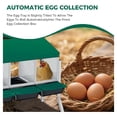 thumbnail image 4 of 3-hole galvanized steel chicken nesting box con legs automatic roll-out egg collection removable tray weatherproof wall-mount laying box con perch hens easy to clean y assemble coop-green, 4 of 7
