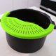 thumbnail image 2 of Colador de cocina y colador de pasta - Colador de silicona ajustable para ollas, sartenes y cuencos - Verde, 2 of 5