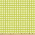 thumbnail image 1 of Nature Art Fabric by the Yard, Daisy Petals in Symmetric Style Pastel Flourish Buds Vintage Girly, Decorative Upholstery Fabric for Chairs & Home Accents, Yellow Green and White by Ambesonne, 1 of 5