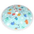 thumbnail image 3 of Faldas para árbol de Navidad de 48 pulgadas con texto "Merry Christmas", tapete para árbol de Navidad para vacaciones de invierno, falda para árbol de Navidad para decoraciones navideñas rústicas, 3 of 8
