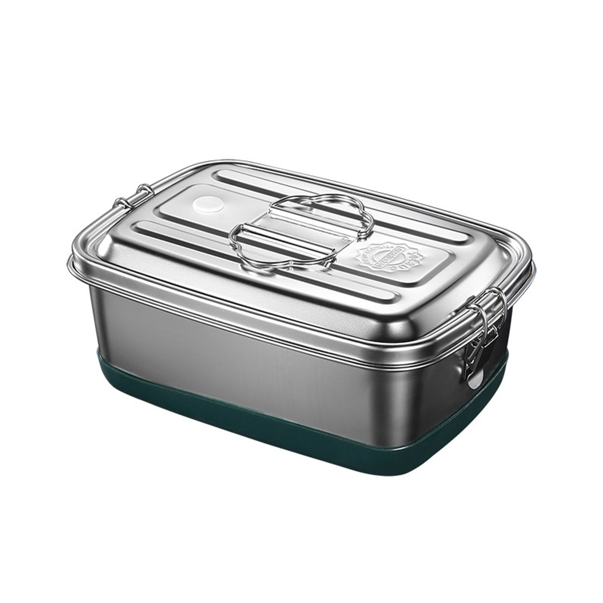 Stainless Steel Lunch Box Double-Layer With Compartment Food Container