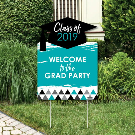 Teal Grad - Best is Yet to Come - Party Decorations - 2019 Graduation Party Welcome Yard