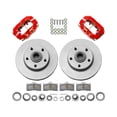 thumbnail image 2 of Wilwood 140-15908-R Forged Dynalite-M 11" Front Big Brake Kit, Red, Fits Buick Chevrolet Oldsmobile Pontiac GMC With 2" Drop Spindle 1967-1969 GM F-Body 1964-1974 GM A-Body 1968-1974 GM X-Body, 2 of 3