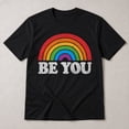 thumbnail image 3 of Be You Rainbow Pride Graphic T-Shirt, Unisex Classic Fit Tee, 3 of 9