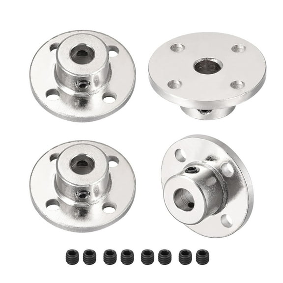 7mm Inner Dia H13*D16 Rigid Flange Coupling Motor Guide Shaft Coupler Connector for DIY Parts 4Pcs
