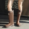 thumbnail image 5 of YLYL Women's Knee High Rain Boots Waterproof No Slip Rubber Sole Outdoor Work Garden Mud Boots, 5 of 5