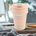 thumbnail image 1 of Copa De Agua Taza de agua portátil, taza telescópica reutilizable para acampar al aire libre (rosa) Sywqhk Libre de BPA, 1 of 6