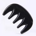 thumbnail image 1 of Peine de dientes anchos para el cabello - Mini peine de bolsillo antiestático para masajes - Negro natural, 1 of 5