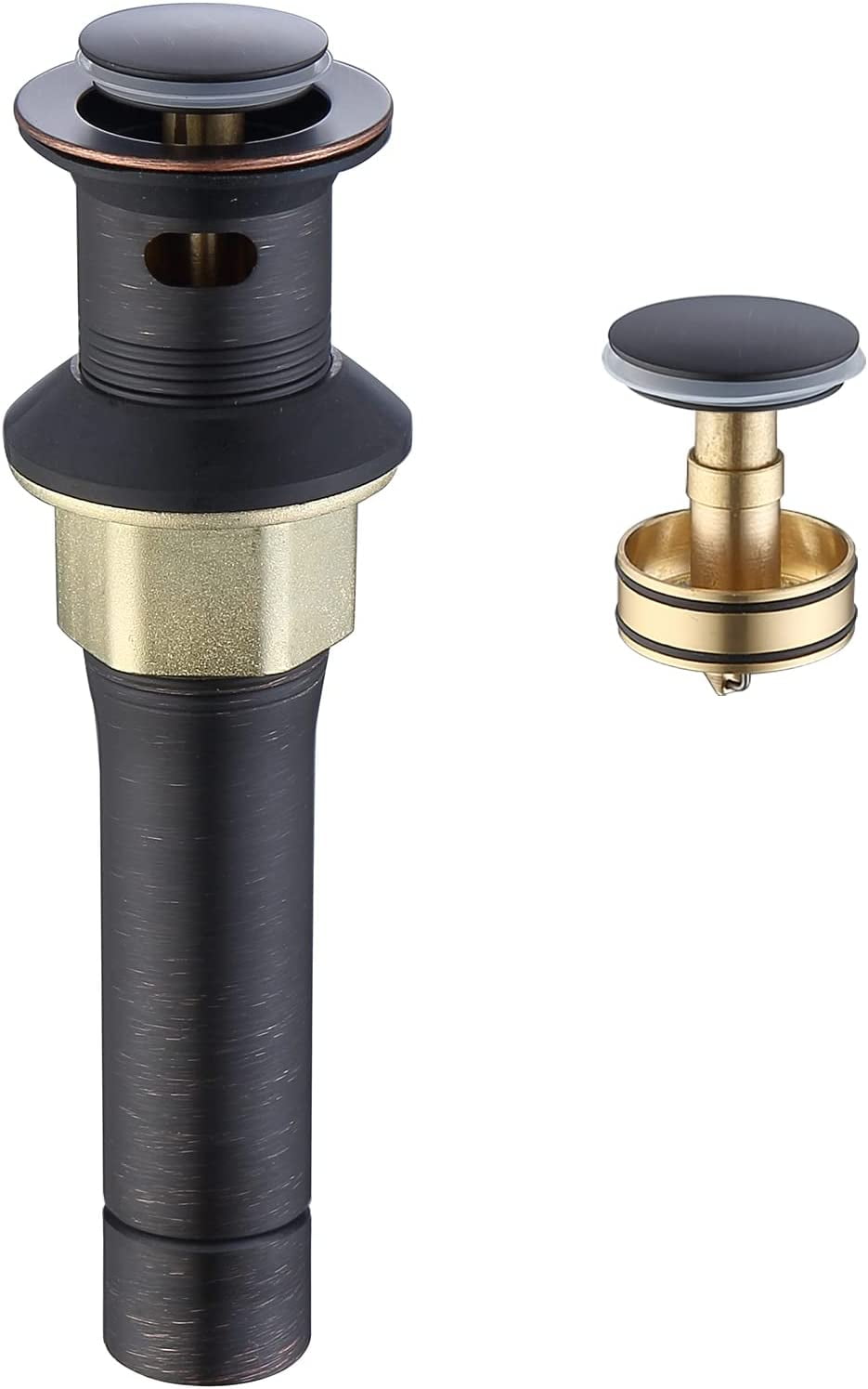 GELE Oil Rubbed Bronze PopUp Drain Stainless Steel for Vessel Sink