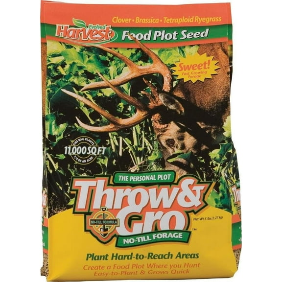 Evolved Habitat Throw & Gro No Till Forage Seed - Forage Blend - 5 lbs