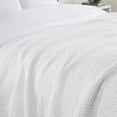 thumbnail image 6 of Aston & Arden Waffle Weave Cotton Bed Blanket (QUEEN Size 90x90), Soft and Breathable, Hotel Quality, 450 GSM, White, 6 of 6