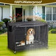 thumbnail image 3 of 36 Inch Heavy Duty Dog Crate Cover 600D Polyester Insulated for Wire Pet Crates, 3 of 6