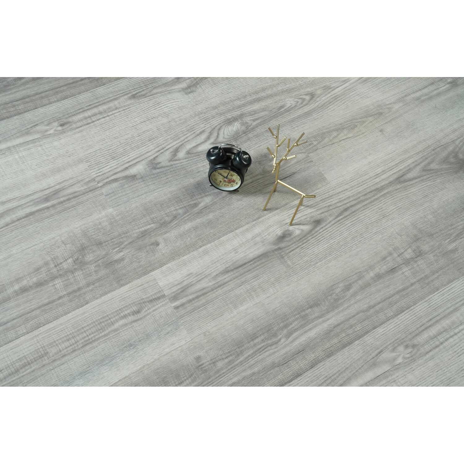 Elegant Kitchen & Bath LVFGRY01-7-5.5-V2 7 x 48 x 5.5 mm 12 Mil Luxury Vinyl Flooring, Fossil Oak Grey