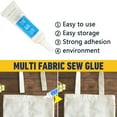 thumbnail image 5 of Vacemry Under $5 Fabric Glue, 2pcs 15ml Permanent Washable Leather Glue, Clothing Repair Adhesive, Craft Bonding Solution, No Sew Fabric Fix, DIY Craft Supply, 5 of 6