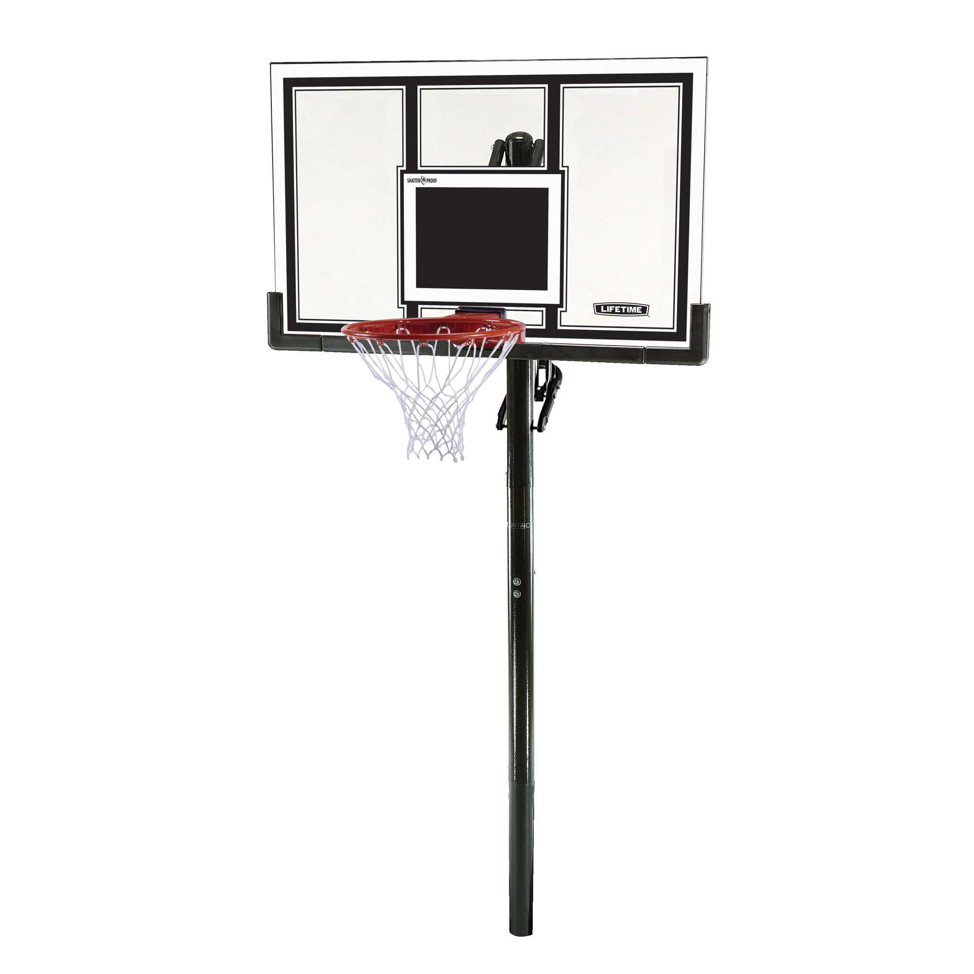 Lifetime Adjustable In-Ground Basketball Hoop System Outdoor Sports Game 52 Inch 