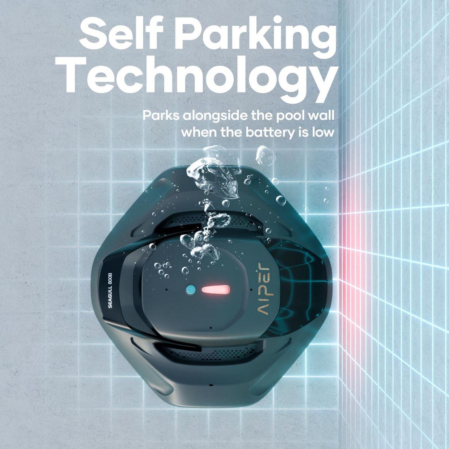 Aiper SG 800B Cordless Robotic Pool Cleaner for Flat Above Ground Pools up to 860sq.ft, Automatic Pool Vacuum