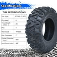 thumbnail image 5 of Homhougo Set of 2 ATV Tires 26x9-12 6PR All-Terrain ATV/UTV Off-Road Tires, Tubeless, 5 of 9