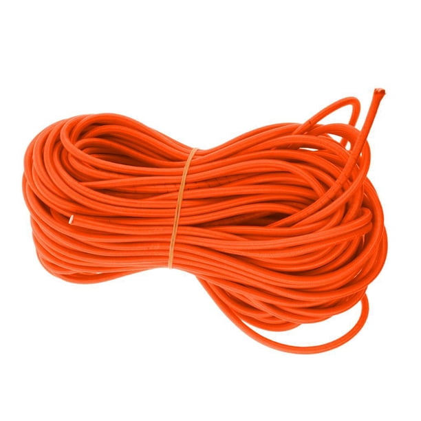 Sonducket Cuerda elástica elástica de 6mm, cuerda de choque, portaequipajes, resistente a los rayos UV Deportes acuáticos Naranja 30m