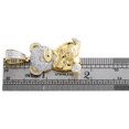 thumbnail image 5 of 10K Yellow Gold Genuine Diamond Teddy Bear Money Bag Pendant 1.75" Charm 1 CT., 5 of 6