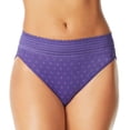 thumbnail image 2 of Women's Warner's 5109J No Pinching. No Problems. Hi-Cut Brief with Lace (Black/ToastedAlmondDot XL), 2 of 4