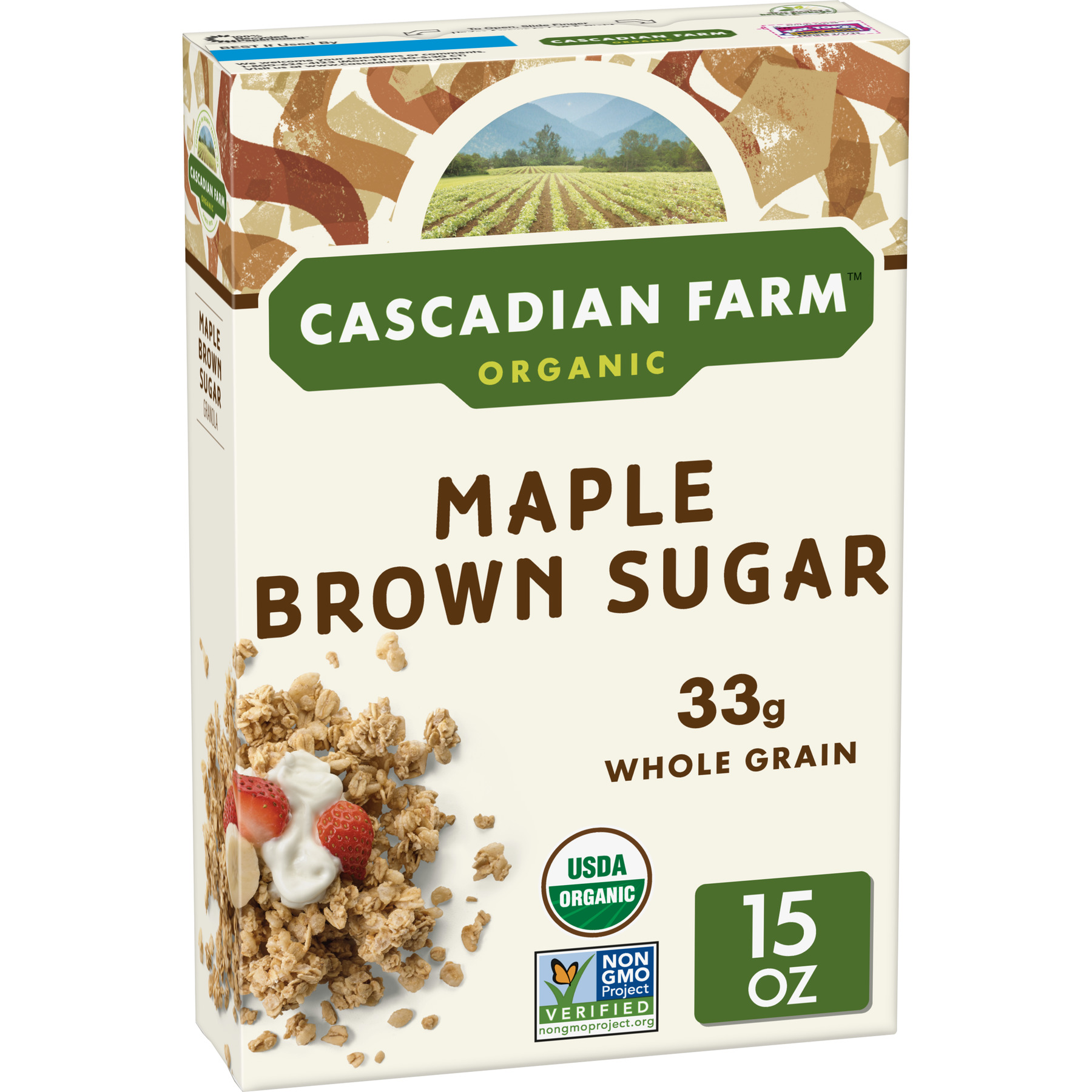 Cascadian Farm, Granola, Organic, Maple Brown Sugar, 15 oz