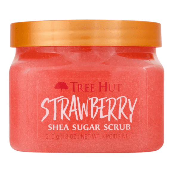 Tree Hut Shea Sugar Scrub, Strawberry, 18 oz