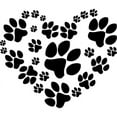 thumbnail image 3 of CafePress - Paws Heart Women's Long Sleeve T Shirt - Women's Long Sleeve Graphic Casual T-Shirt, 3 of 4