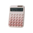 thumbnail image 2 of Solar Powered Calculator | 7 Cell Dual Power Supply | Simulated Mechanical Keyboard Tactile Keys | Large Buttons | Portable ABS Plastic | Anti-Slip Pad | 16x11x2.5cm | Home Office Store Use, 2 of 6
