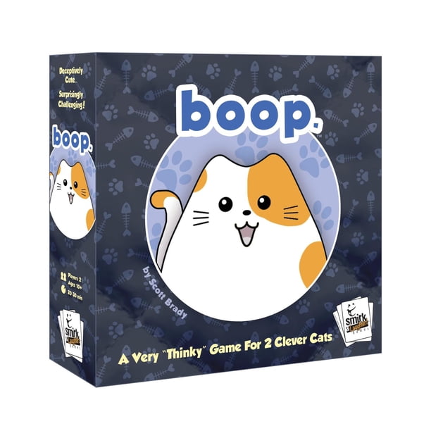 Smirk & Dagger, Boop - Adorable Juego de Mesa de Estrategia para 2 Jugadores, 32 Piezas de Gato y Ga