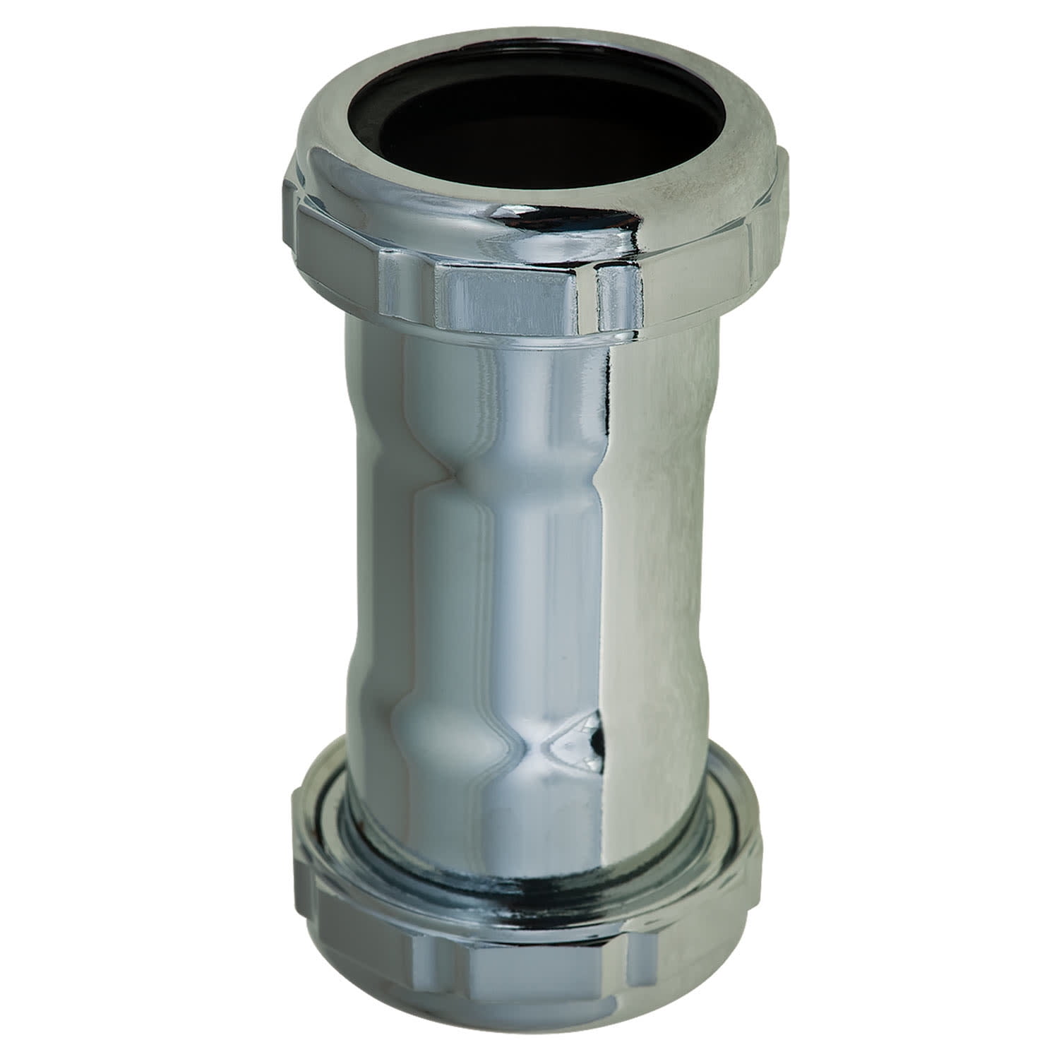 Signature Hardware 415911 11/4" Brass Slip Joint Coupling Chrome